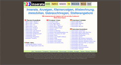 Desktop Screenshot of 123inserate.net